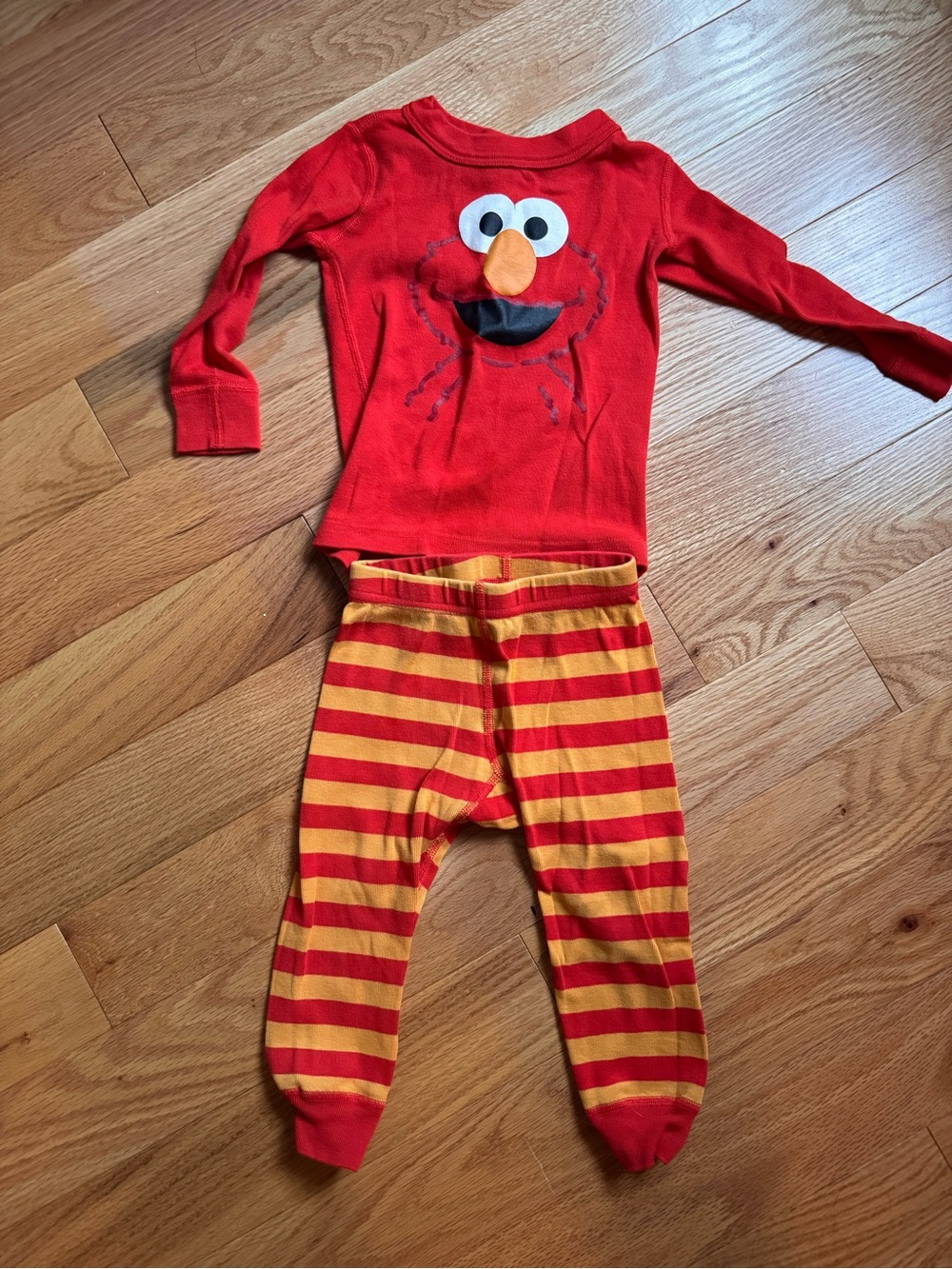 Hanna Andersson Red & Yellow Striped Kids Tee